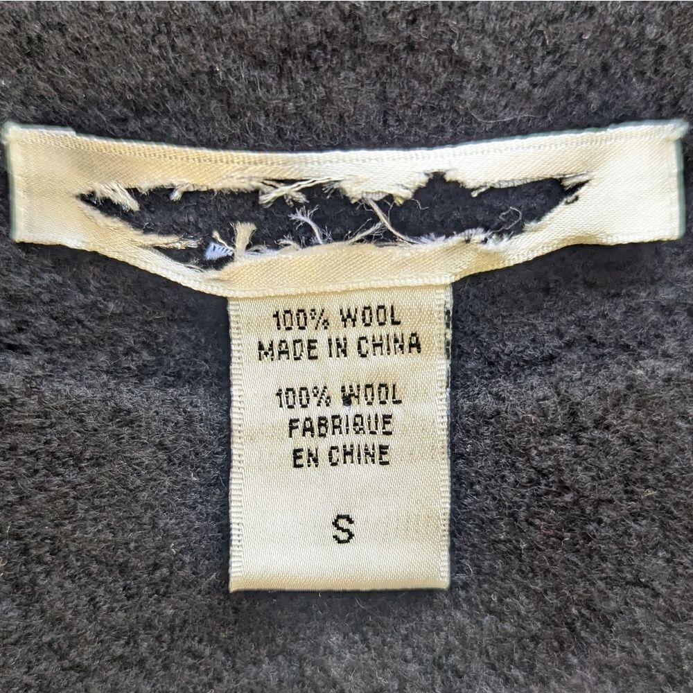 VTG Boiled Wool Dress Whimsigoth Fairy Grunge Witchy Dark Academia SM - Picture 7 of 8